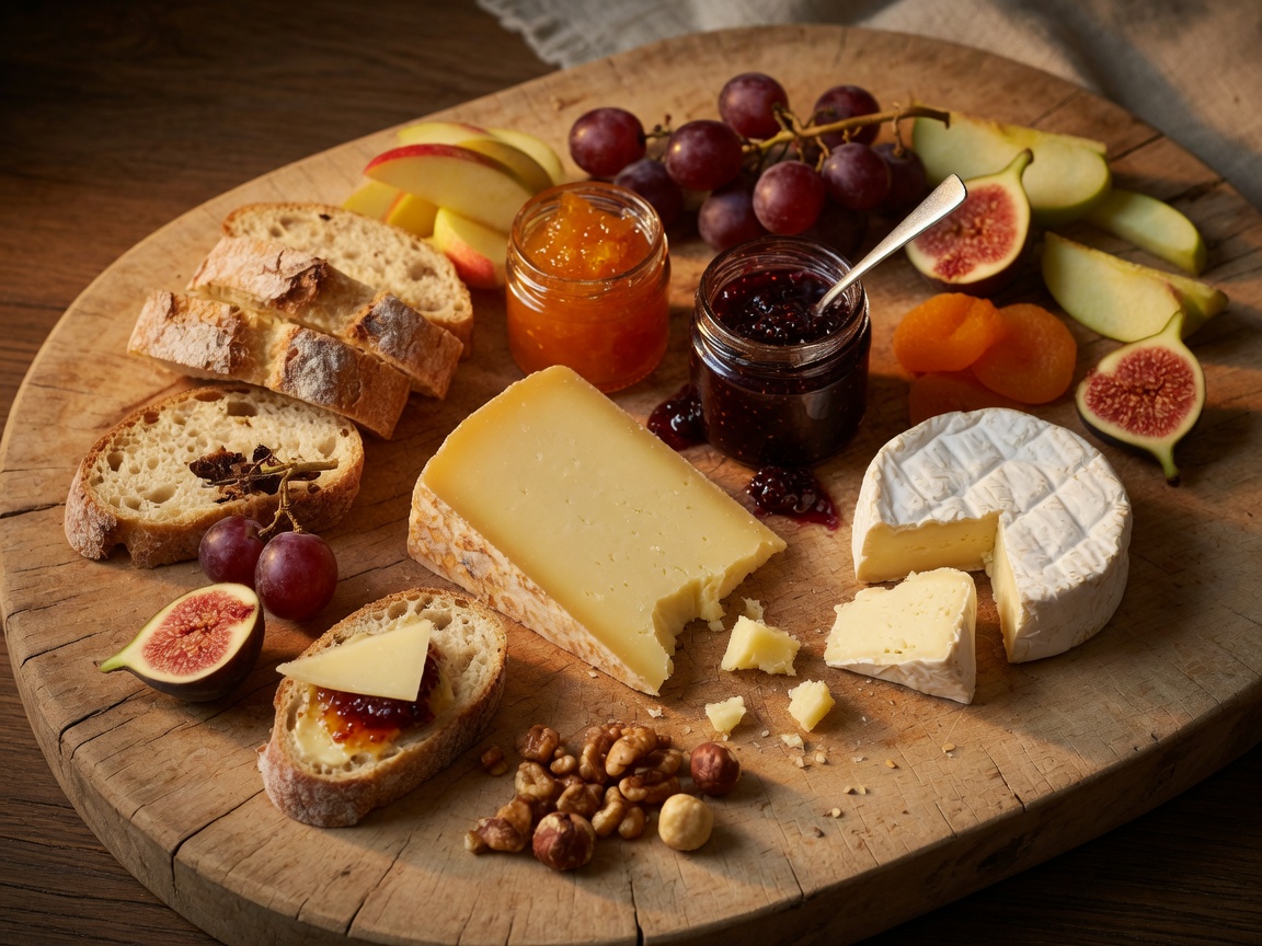 City cheese and preserve board