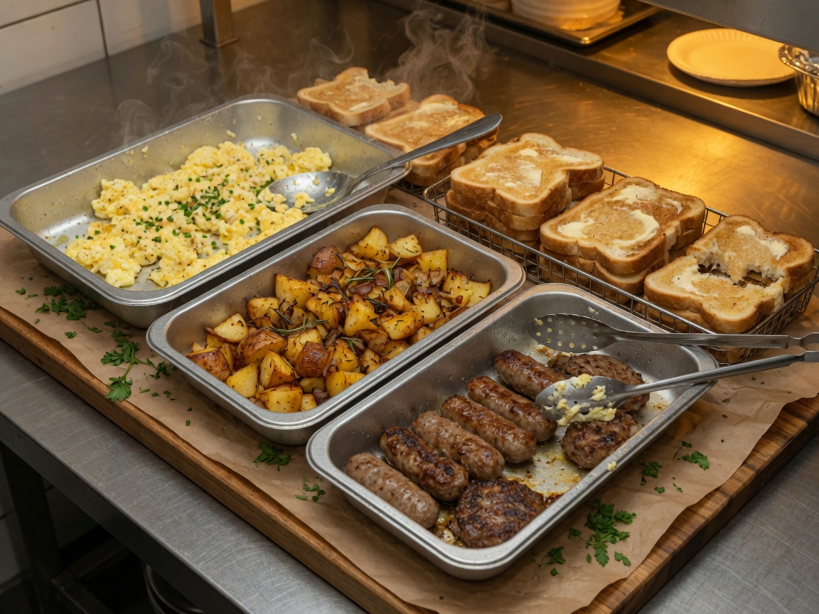 Hot breakfast board